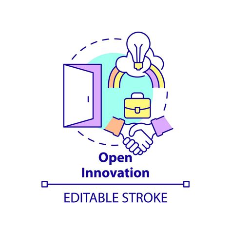 Open Innovation Concept Icon Type Of Innovation Abstract Idea Thin