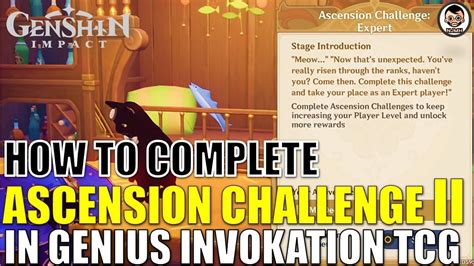 How To Complete Ascension Challenge Ii In Genius Invokation Tcg