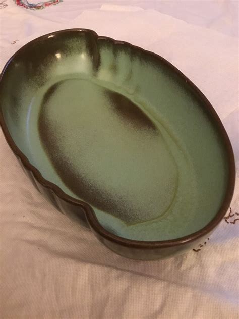 Frankoma Pottery Plainsman Olive Green Vintage Stoneware Pottery