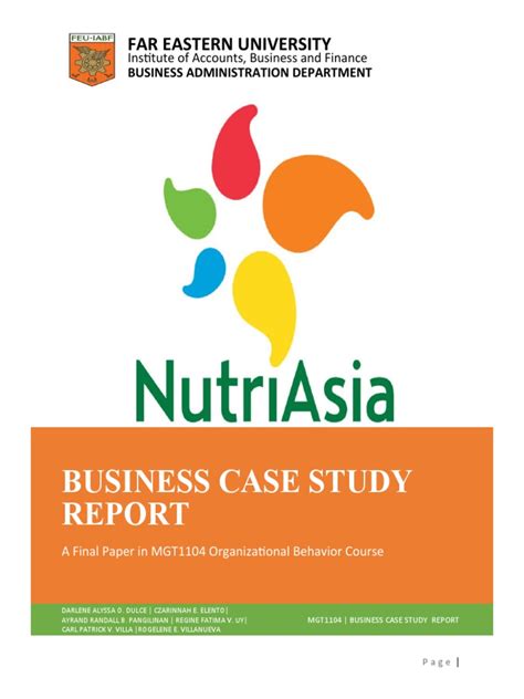 Case Study On Nutriasia Employment Salary