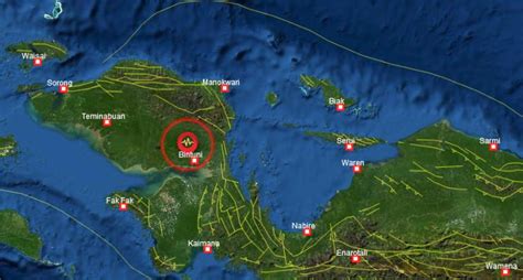 Gempa Magnitudo 4 7 Getarkan Teluk Bintuni Kata Papua