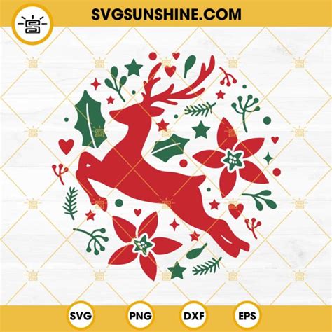 Deer Reindeer Svg Reindeer Merry Christmas Svg Reindeer Christmas Svg