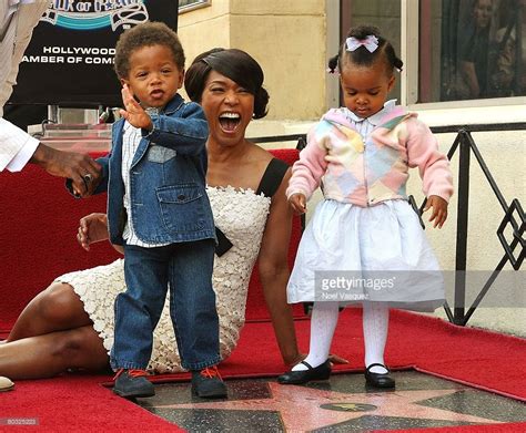 Angela Bassett And Her Children Attend The Ceremony Honoring Her With A