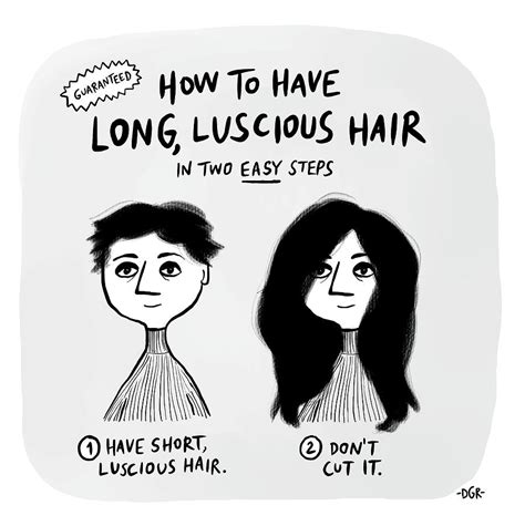 How To Have Long Luscious Hair Drawing By Dahlia Gallin Ramirez Fine