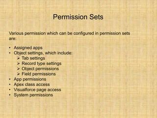 Profiles And Permission Sets In Salesforce Ppt