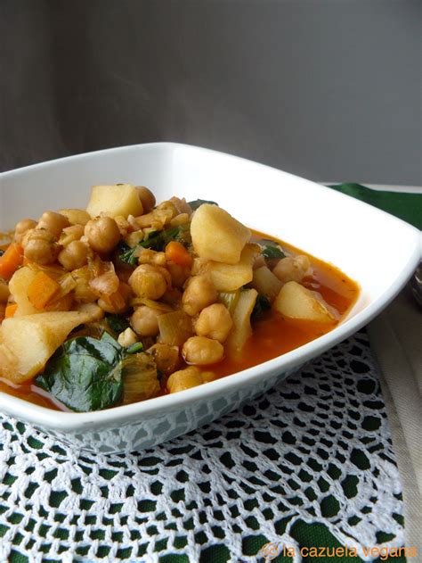 Potaje De Garbanzos Con Espinacas La Cazuela Vegana Alimentaci N