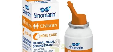 Sinomarin o descongestionante natural para bebés e crianças