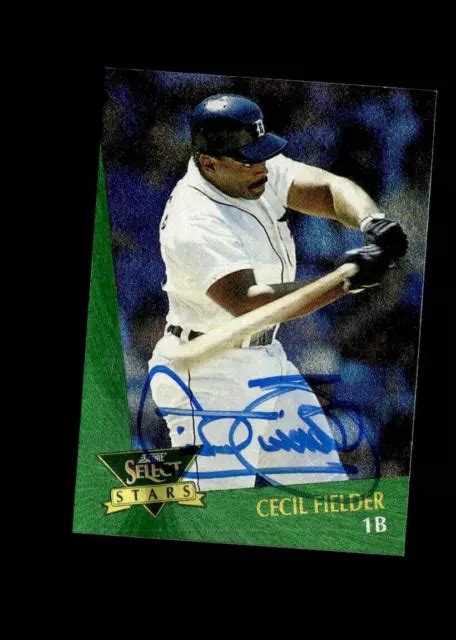 Carte D Dicac E Authentique Cecil Fielder Score Select Stars