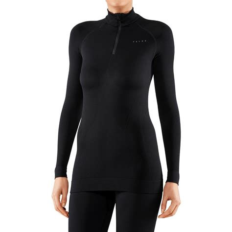 Falke Maximum Warm Zip Langarmshirt Damen Schwarz 3000 BIKE24