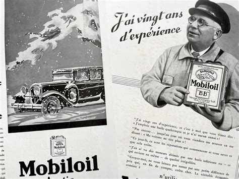 Mobiloil Motor Oil Alte Werbungen Publicit S Kaufen Auf