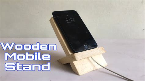 How To Make Wooden Mobile Stand For Desk Wooden Mobile Charging Stand