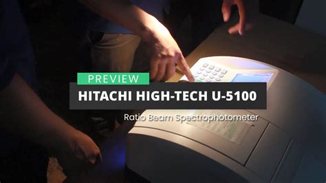 Preview Hitachi High Tech U 5100 What Is Ratio Beam UV Vis