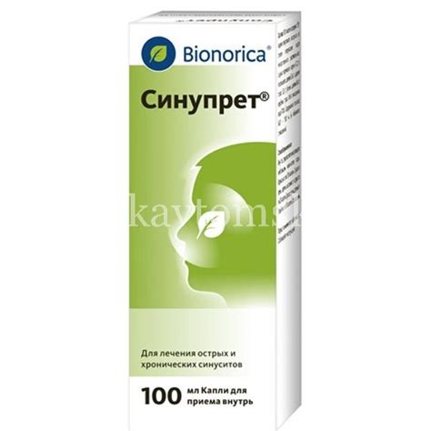 Синупрет фл.(капли орал.) 100мл (Bionorica/Германия), купить в Томске ...
