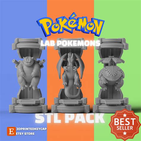 Lab Pokemon D Stl File Pack Pokemon Files For D Printers D Print