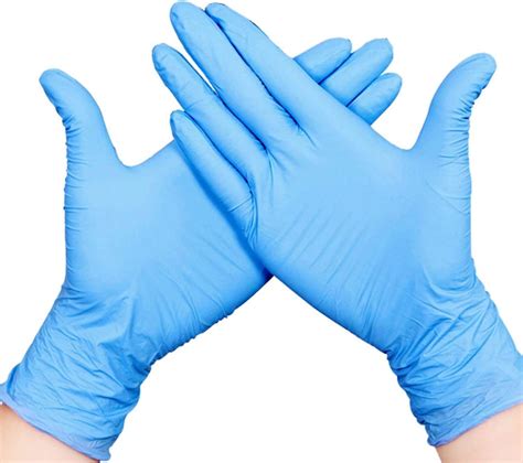 Lot De 100 Gants Jetables En Nitrile Sans Latex 100 Gants Jetables En