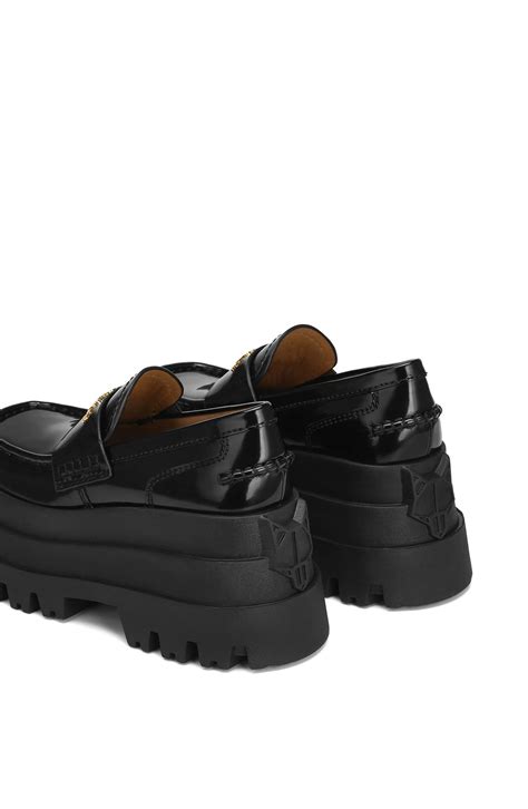 Naked Wolfe Delusion Platform Loafer In Black Smart Closet