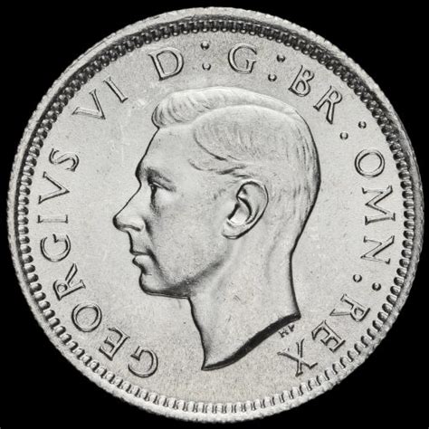 George Vi Silver Sixpence Bu