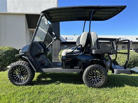 E Z Go Express S Elite Lithium Black Sundance Custom Golf Carts