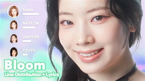 Twice Bloom Line Distribution Lyrics Karaoke Patreon Requested