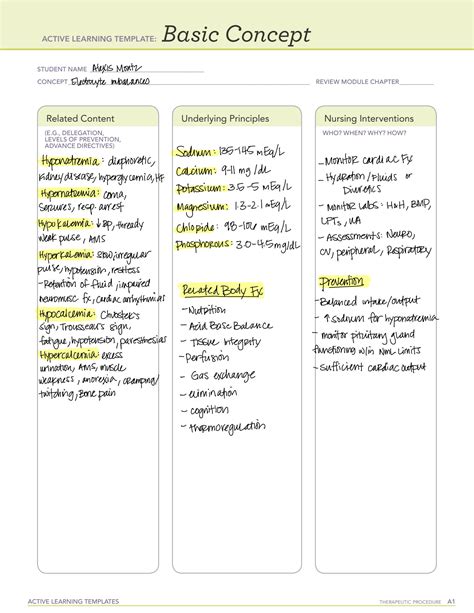 Solution Ati Remediations Electrolyte Imbalance Studypool