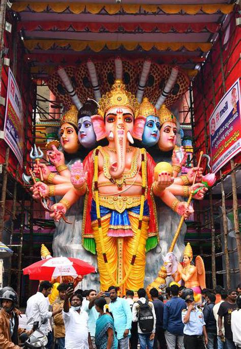 Khairatabad Ganesh Idol To Be 40 Foot Tall This Year The Hindu