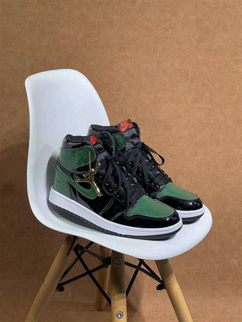 Nike Jordan Retro 1 Green Charol Hombre Réplica AAA Stand Shop