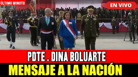 ULTIMO MINUTO MENSAJE DE LA PDTE DINA BOLUARTE POR EL DÍA DE LA