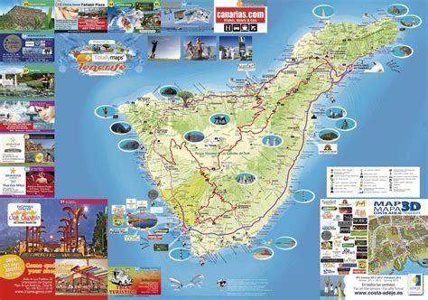 Mapa Turístico De La Isla Tenerife Tamaño Completo