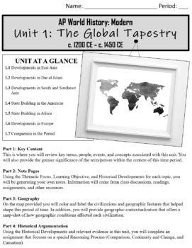 Ap World History Unit Guide By The History Shoppe Tpt