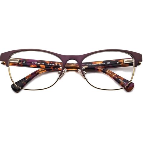 Coach Eyeglasses Hc 5074 9241 Satin Purplepurple Confetti Etsy