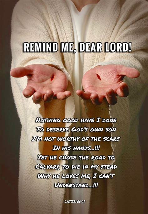 Remind Me, Dear Lord