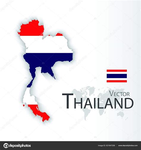 Thailand Flag Map Transportation Tourism Concept Thailand One Aec Asean