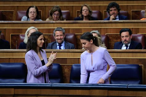 El Gobierno Deja Sola A Irene Montero En El Congreso En La Votaci N De