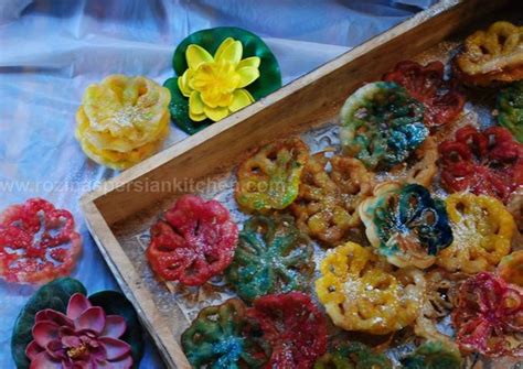 Lotus flower cookies Recipe by Rozina Dinaa - Cookpad