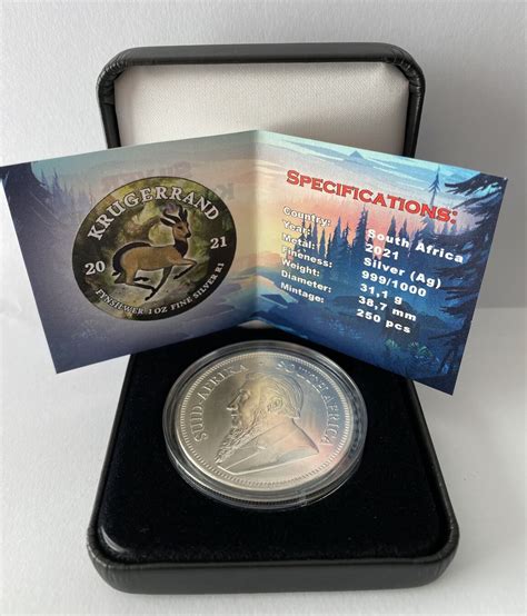 Krügerrand 1 Rand Krugerrand 2021 South Africa Color Mystic Forest 1 oz