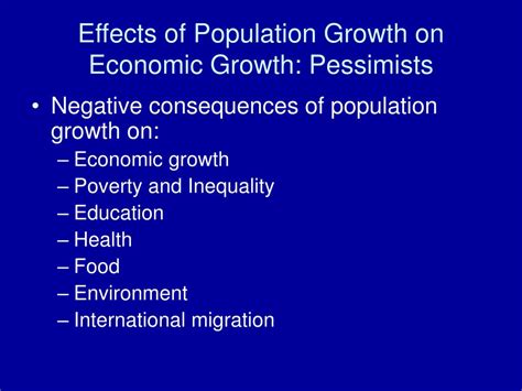 PPT Population Growth And Economic Development PowerPoint