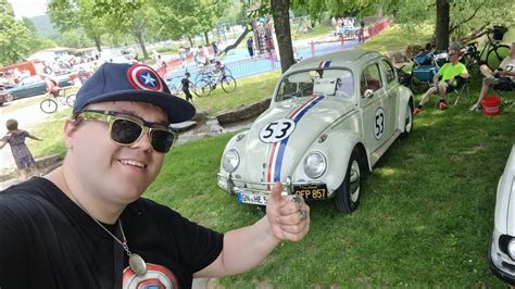 Volkswagen VW Käfer Herbie Disney beim Oldtimertreffen Gemünden am Main