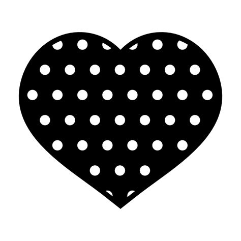 Polka Dot Heart Clipart