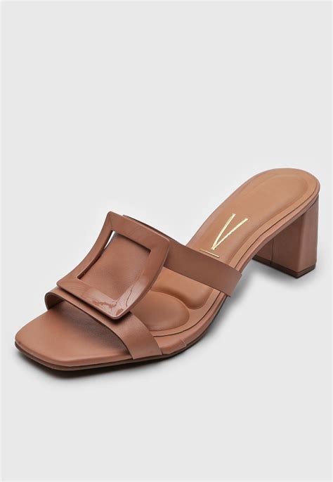 Tamanco Vizzano Aplique Nude Compre Agora Dafiti Brasil