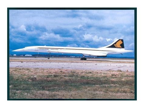 Singapore Airlines, Concorde - jjPostcards