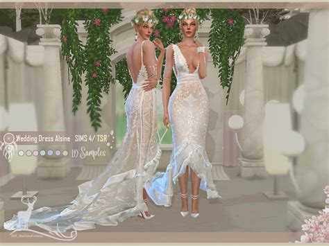 Bohemian Wedding Dress Alsine The Sims Catalog