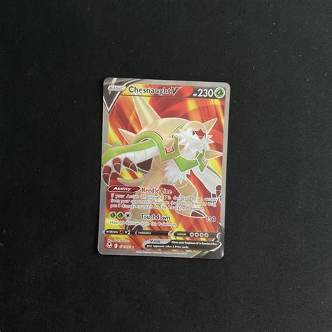 Pokemon Trading Card Game TCG Chesnaught V Full Art 171 195 Silver