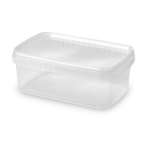 Ml Rectangular Tamper Evident Containers And Lids