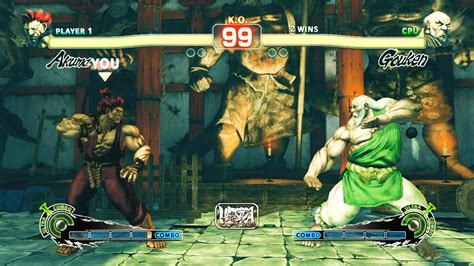 Classic Akuma Vs Gouken Hardest Street Fighter Youtube