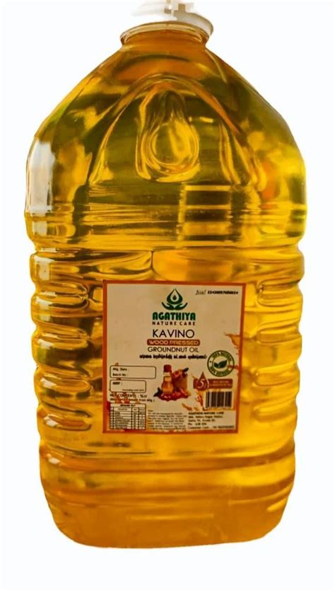 L Wood Pressed Groundnut Oil At Bottle Groundnut Oil In