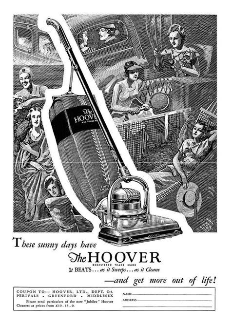 Details About Hoover Vacuum Cleaner Vintage Advertising Poster