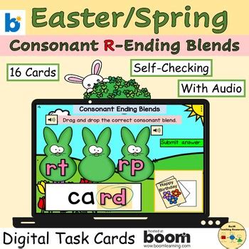 Consonant Final Endings R Blends Clusters Boom Cards Task Cards