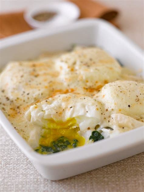 Baked Haddock With Spinach Cream Sauce And Eggs Recipe Eat Smarter Usa