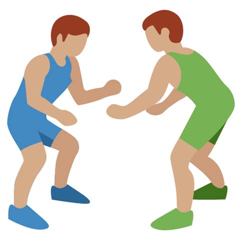 Wrestler Typ 4 Emoji 🤼🏽