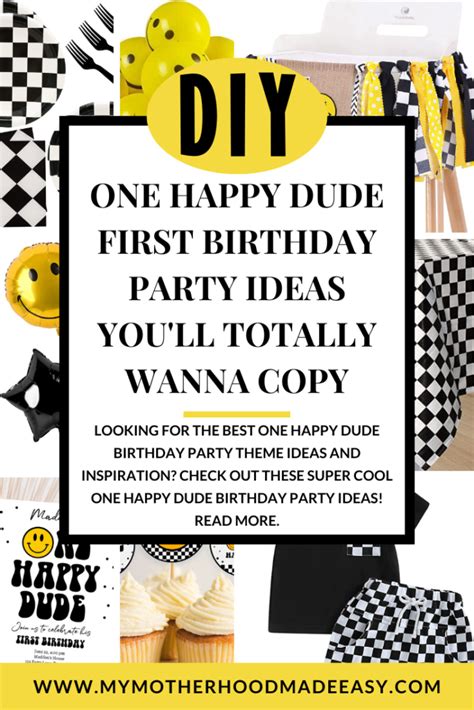 One Happy Dude First Birthday Party Theme Ideas Diy Friendly My